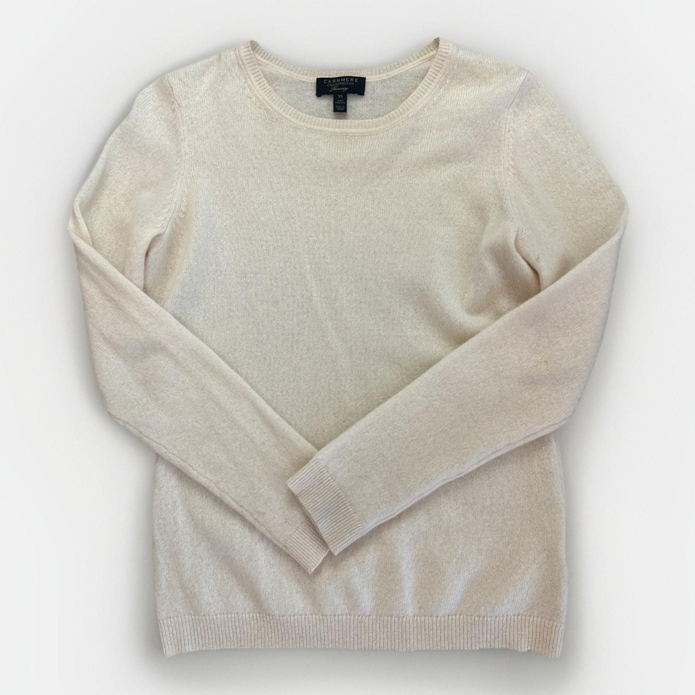 Cashmere Charter Club Luxury Women's Sweater Vanilla Size XS